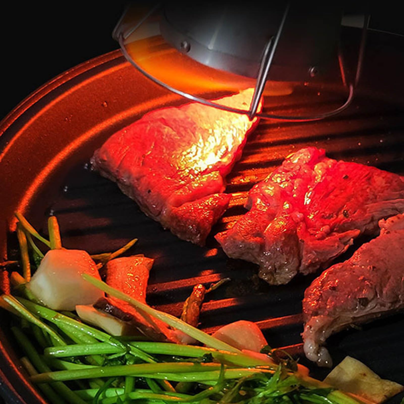 Brrnoo Kulinarischer Fackelaufsatz, Rauchfreier Flammenwerfer aus 304 Edelstahl Zum Anbraten, Schmelzen, Backwerkzeug für den Einsatz in Restaurants, Grillabenden, Heimküche und Camping