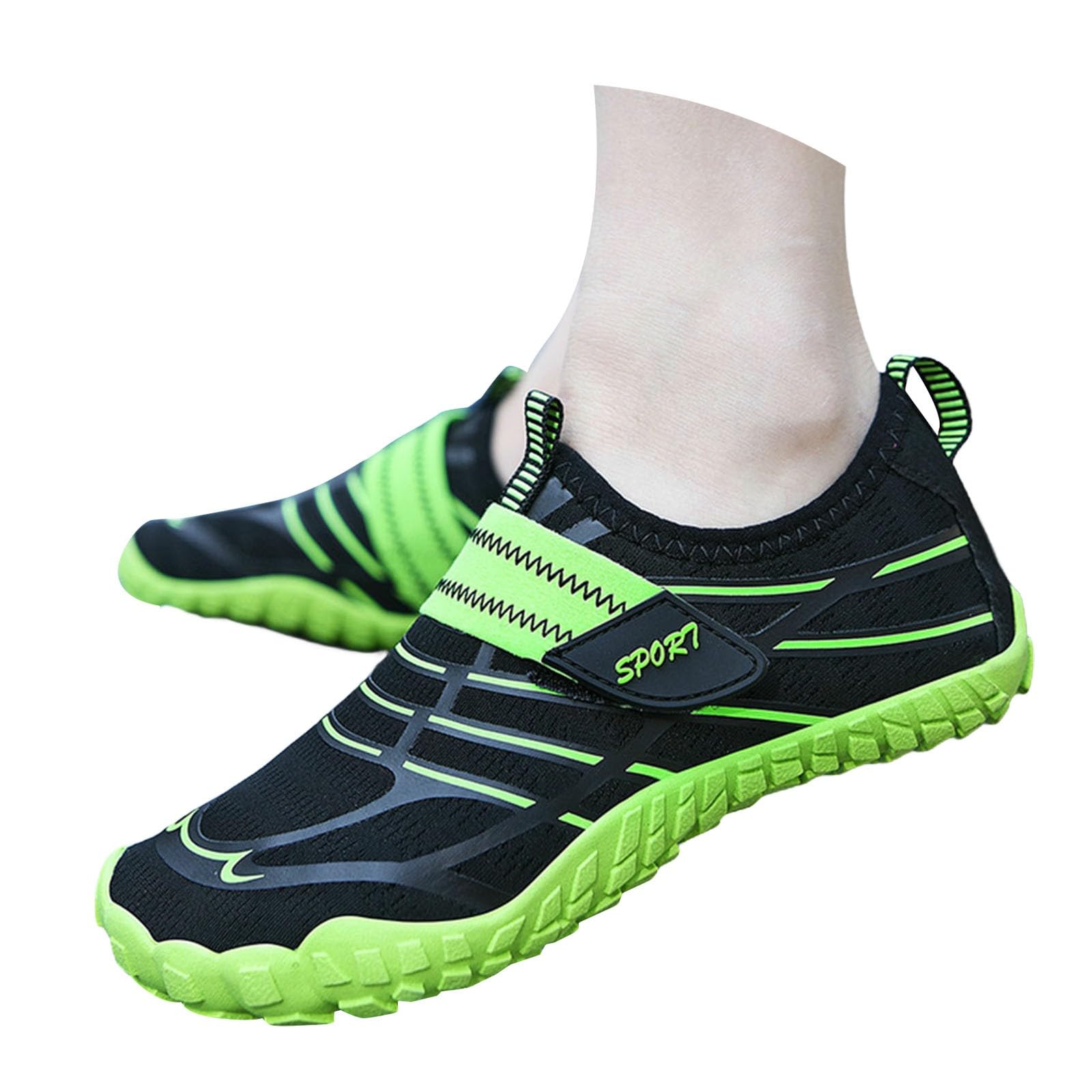 Generisch Chaussures aquatiques unisexes pour enfants - Chaussures aquatiques - Chaussettes aquatiques pour garçons et filles - Sportives - Natation - Surf - Plongée - Plage pieds nus - Séchage rapide