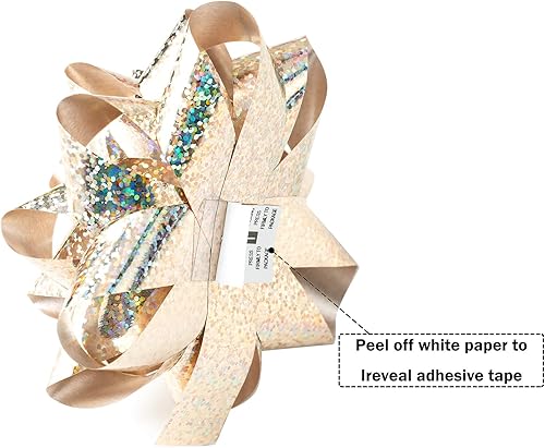 Vista 37 de WRAPAHOLIC Surtido de lazos de regalo azules (24 lazos) para cumpleaños, bodas, Navidad, baby shower, despedidas de soltera