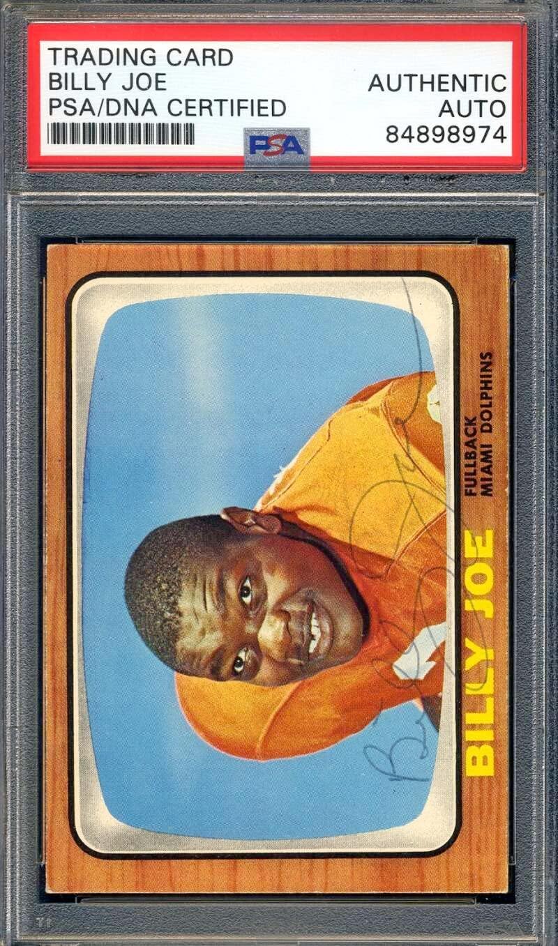 Billy Joe PSA DNA Coa Signed 1966 Topps Football Autograph
