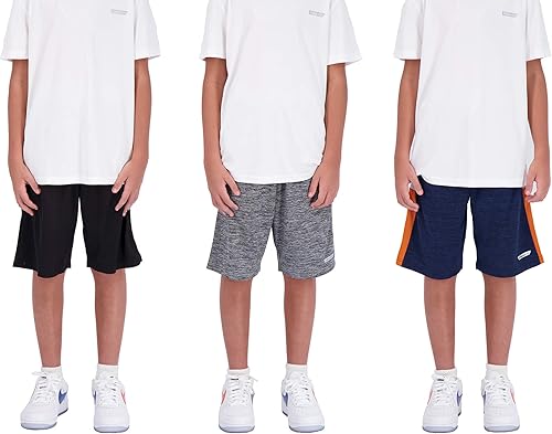 Hind - Pantalones cortos de baloncesto para niños (3 unidades)