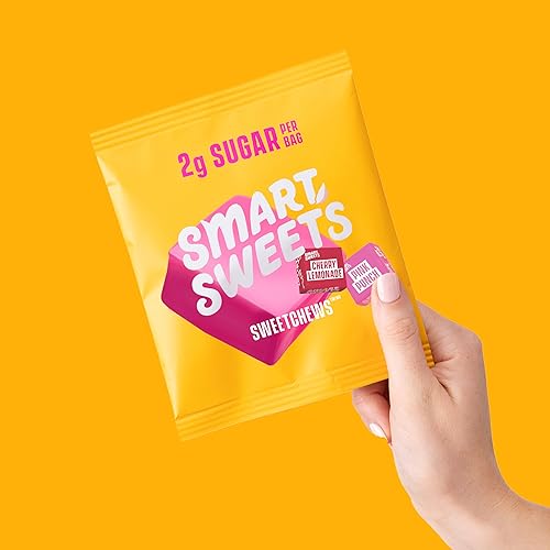 Miniatura 65 de SmartSweets Sour Blast Buddies, caramelo con bajo contenido de azúcar (0.11 oz), bajo en calorías (100), sin edulcorantes artificiales, a base