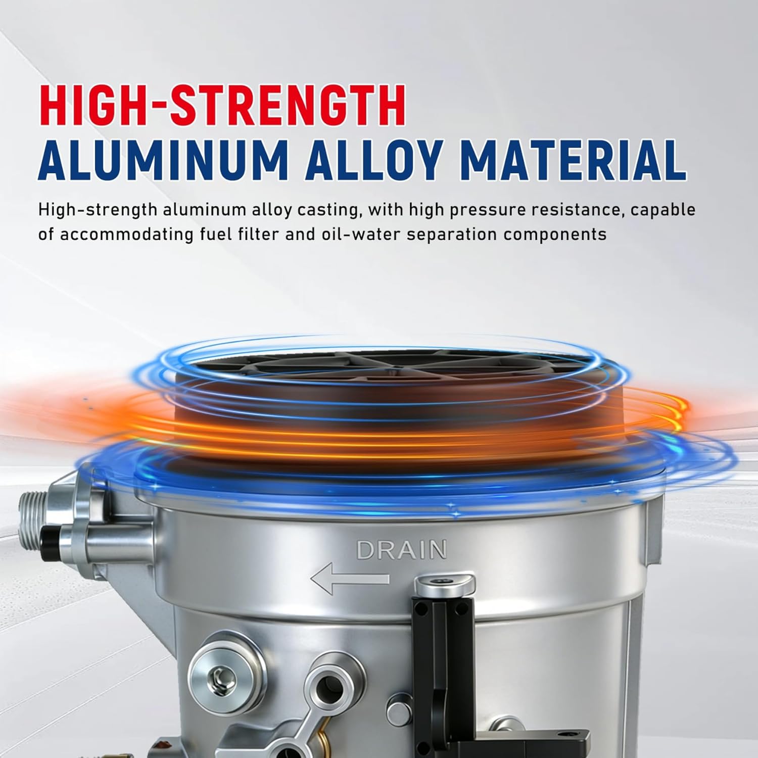 Fuel Filter Housing Assembly Replacement for 7.3L 1999-2003 Powerstroke Diesel F81Z-9155-AC F81Z9155AC FG1057 FG-1057