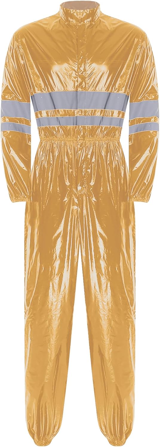 Men's Adult Unisex Water Resistant Overalls Jumpsuit Reflective Waterproof Spray Paint Coverall
