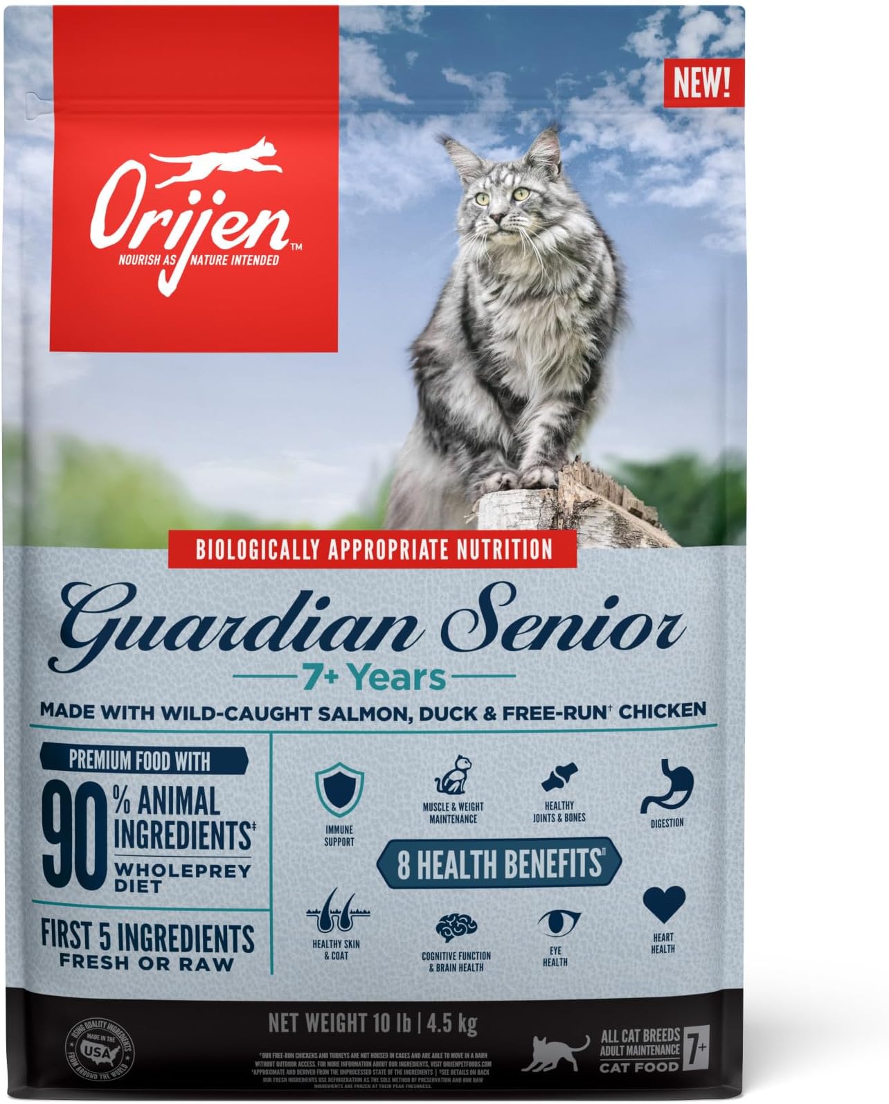 Origin Guardian Eight 8 Senior Cat Food 4.5kg