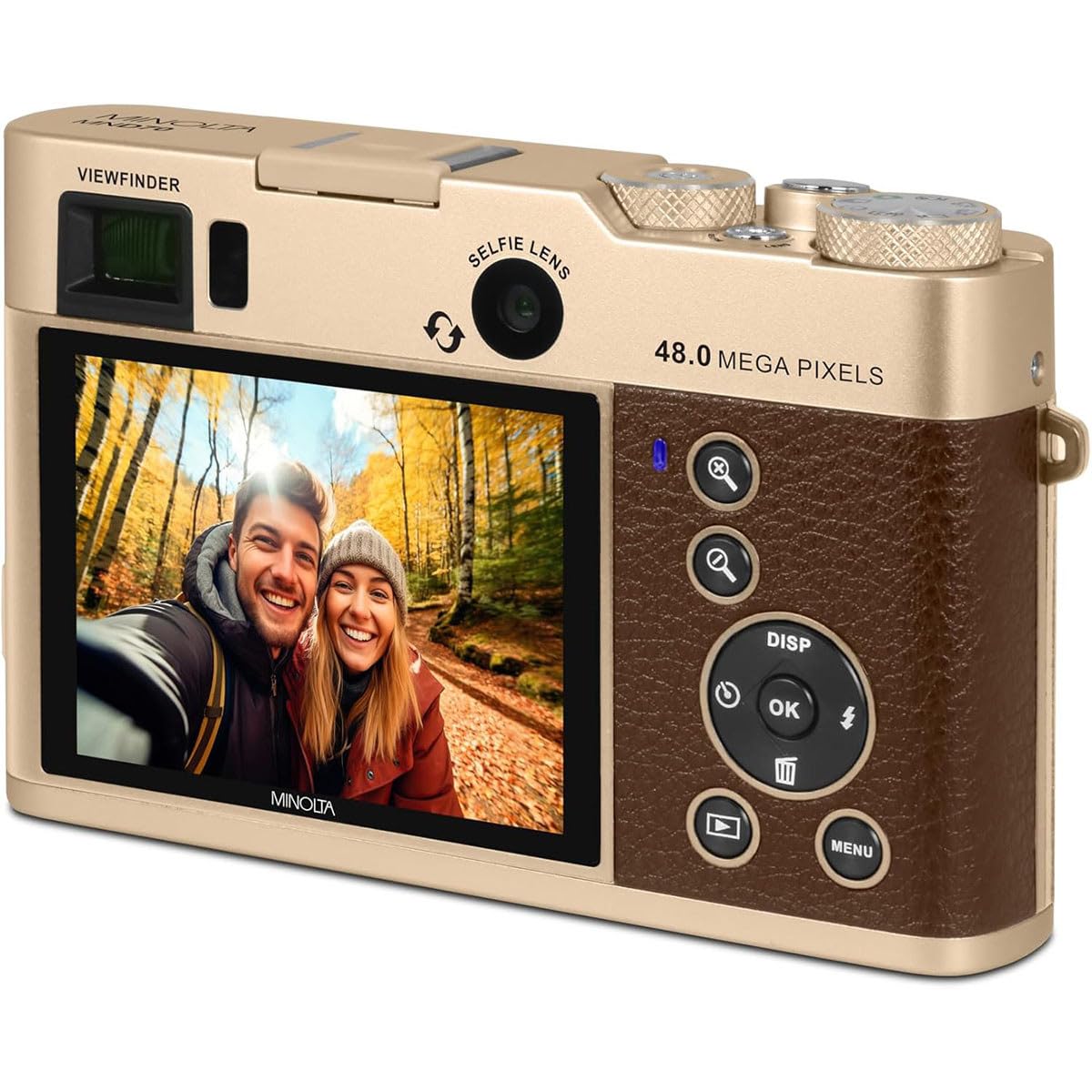 Amazon | Minolta MND70 レトロ 48MP オートフォーカスデジタルカメラ