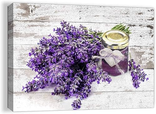 Imágenes de lavanda morada para decoración de pared, arte de pared de baño, arte de pared moderno para decoración del hogar, dormitorio, arte de