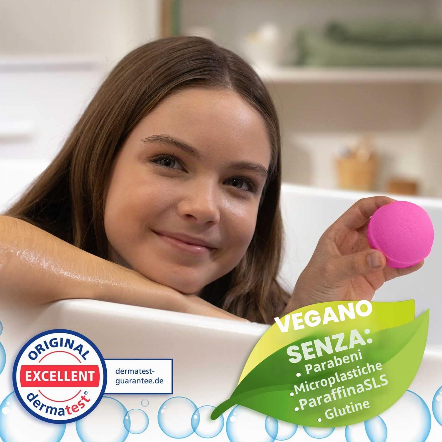 INKEE Bombe da Bagno Bambini Peppa Pig, Bombe da Bagno con Sorpresa per Vasca da Bagno, Giochi da Bagno, Blu e Rosso, 1 Unità (Confezione da 1)