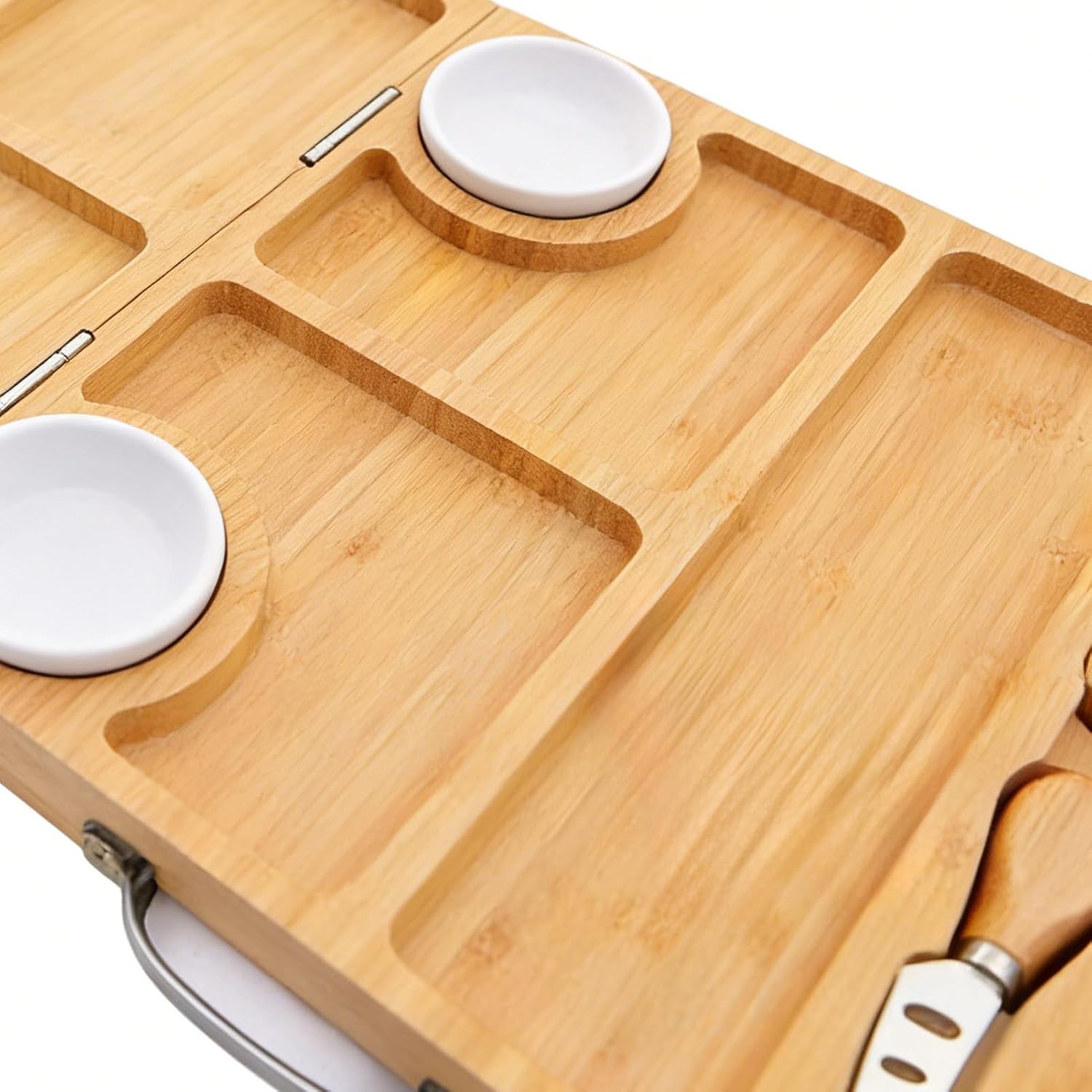 シャルキュトリートレイ | マルチコンパートメント ミートプレート パーティー用品 - ミート チーズトレイ 盛り合わせプレート,キ