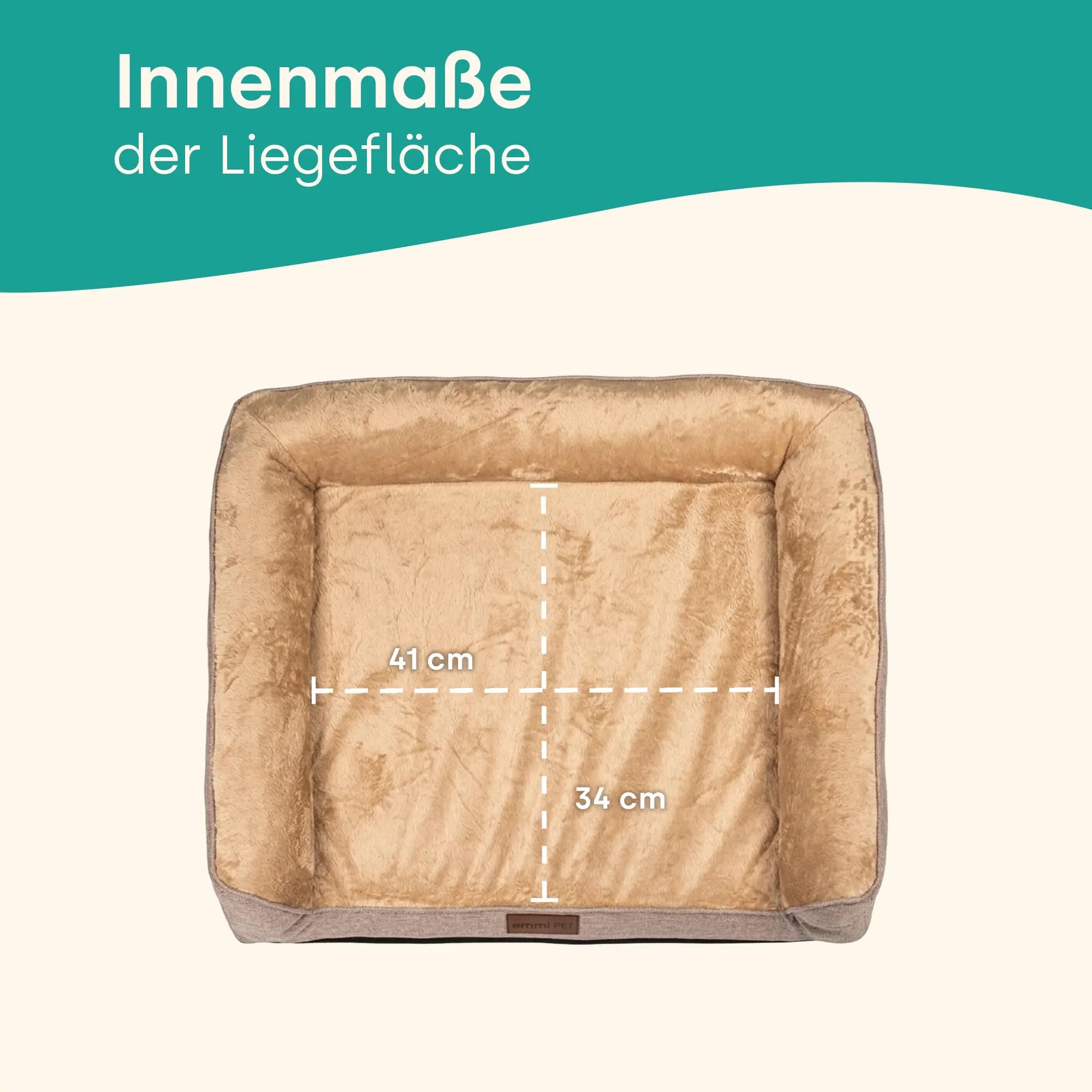 Emmi-pet Astro Orthopädisches Hundebett & Katzenbett S, Grau