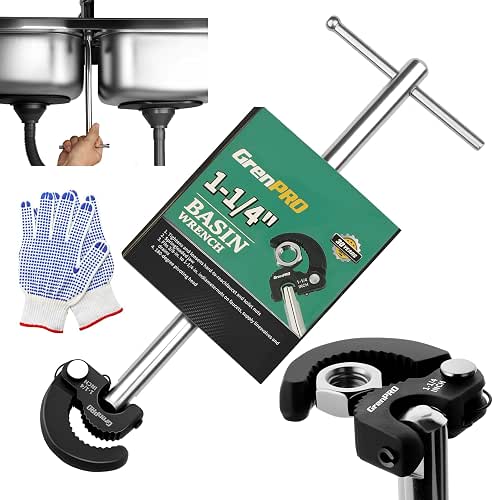 GRENPRO 11" Adjustable Basin Wrench Sink Faucet Tight Spaces Plumbing