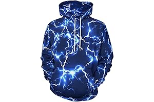 Men's Lightning Graphic Hoodie: Electrifying Comfort and Style