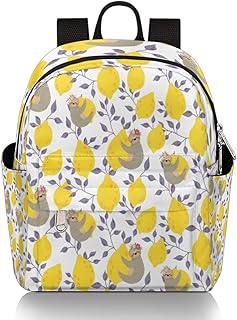 Mini mochila para mulheres, bolsa preguiçosa preguiçosa, mochila de viagem pequena, casual, bolsa de ombro para meninas, adolescentes, limão, mochilas escolares leves, mochila feminina, Multi