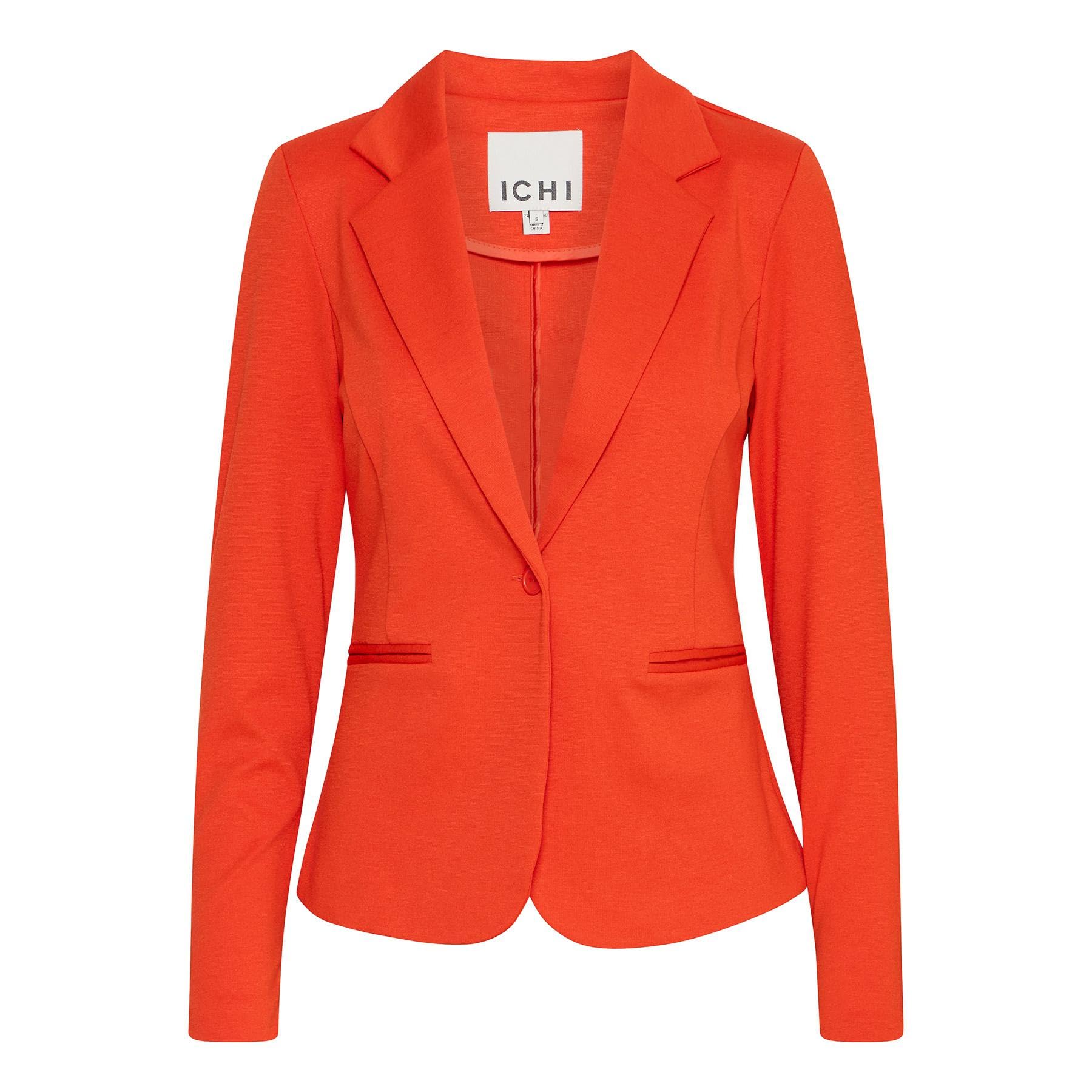 ICHI Women's Ihkate Bl Business Casual Blazer, 171564_Fiesta, M