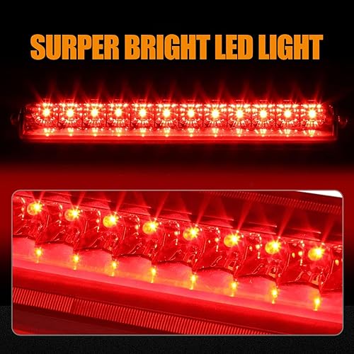 Miniatura 160 de Tercera tercera luz de freno para Chevy Silverado 1999-2006/GMC Sierra 1500 2500 3500HD, 2007 Silverado/Sierra Classic Modelo LED Time Tunnel