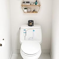 Vista 7 de SAMODRA Válvula silenciosa de llenado de inodoro, nivel de agua ajustable, kit de repuesto de válvula de descarga de alto rendimiento, antisifón