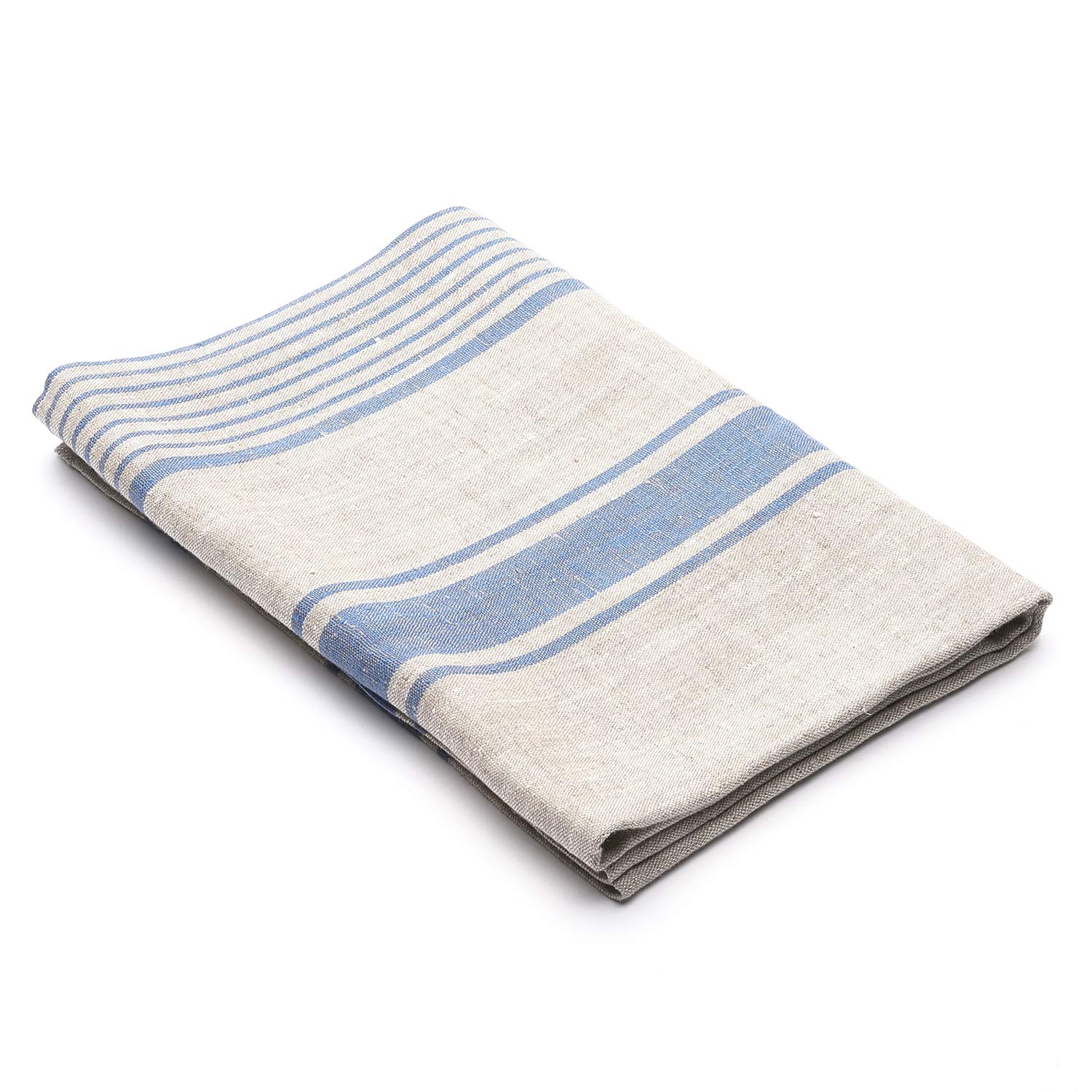 LinenMe 100 x 145 cm Linen Provance Bath Towel, Blue