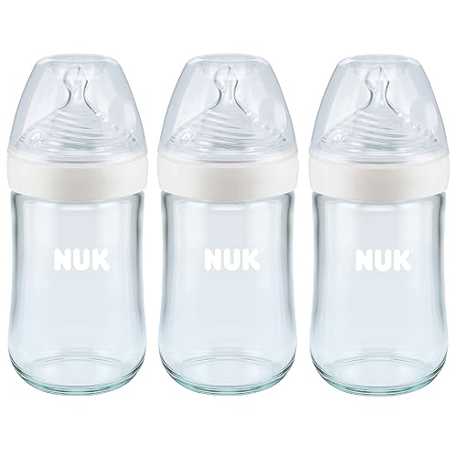 NUK Simply Natural Glass Bottles 8 Oz 3 Pack NUK Simply Natural Glass Bottles 8 Oz 3 Pack