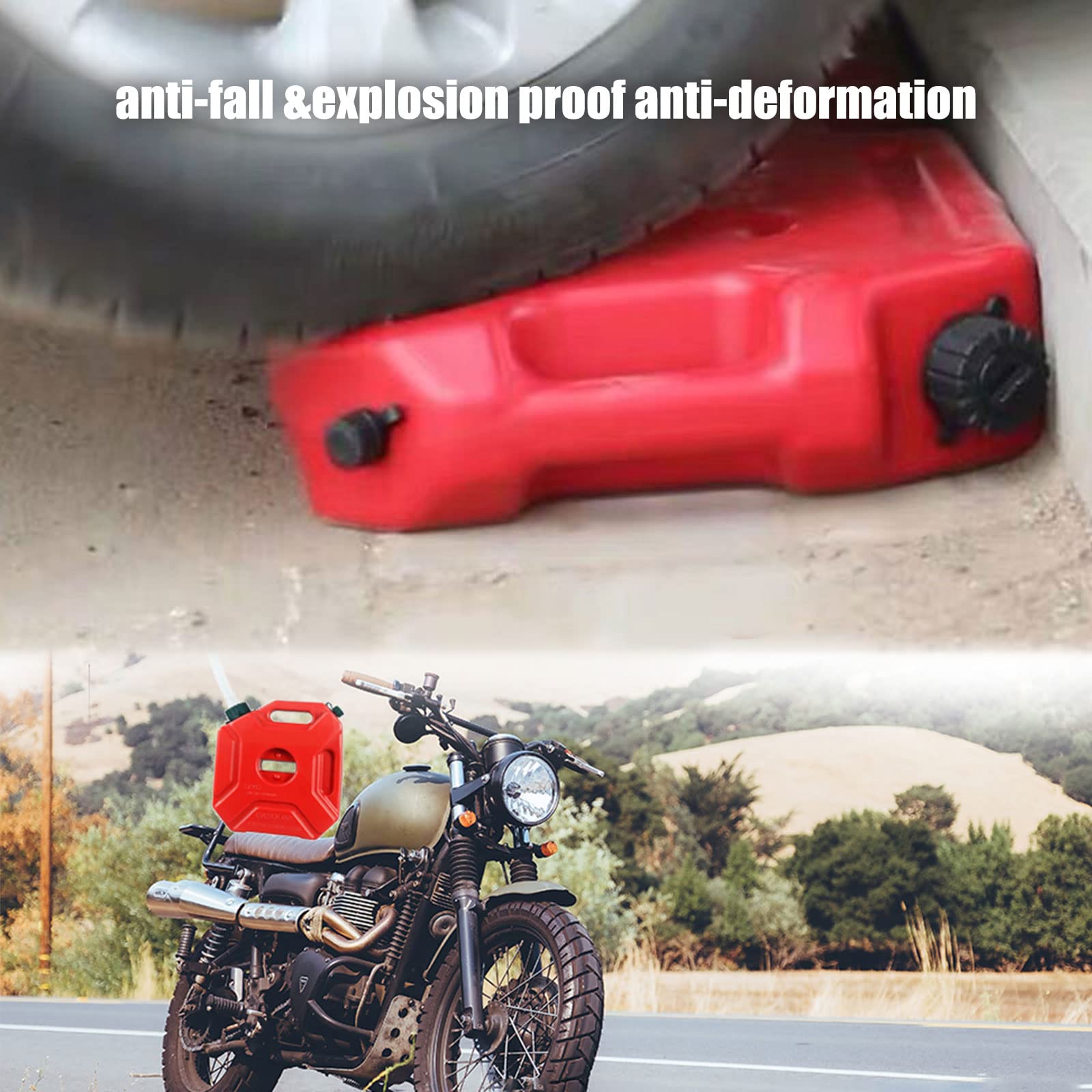 1.3 Gallon Gas Tank, 5L Gas Can Oil Petrol Storage, Cans Spare