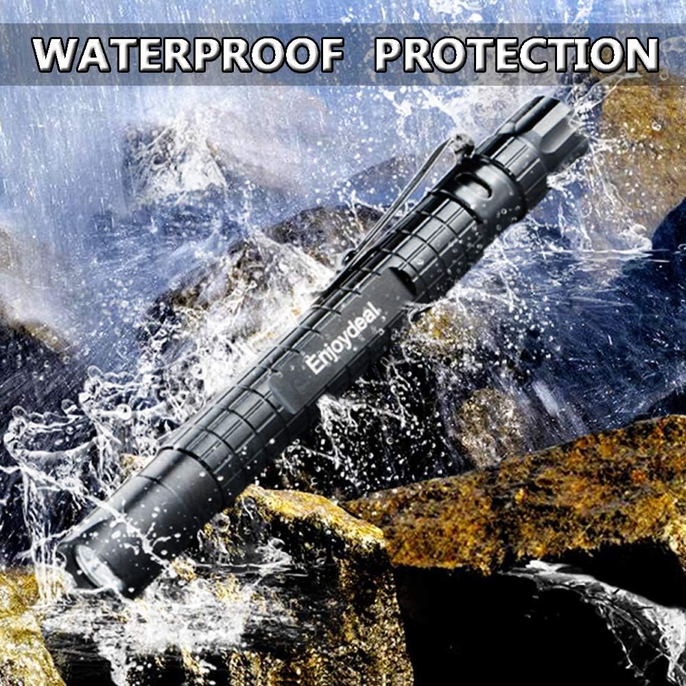 5PCS LED Pen Light Flashlight Ultra Slim 1000LM Penlight Waterproof Pocket Flashlight for Indoor Outdoor Inspection Work Repair and Emergency 5.5inch