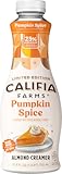 Pumpkin Spice Almond Milk Coffee Creamer, 25.4 Oz, Dairy Free, Plant Based, Vegan, Gluten Free, Non GMO, Almond Creamer
