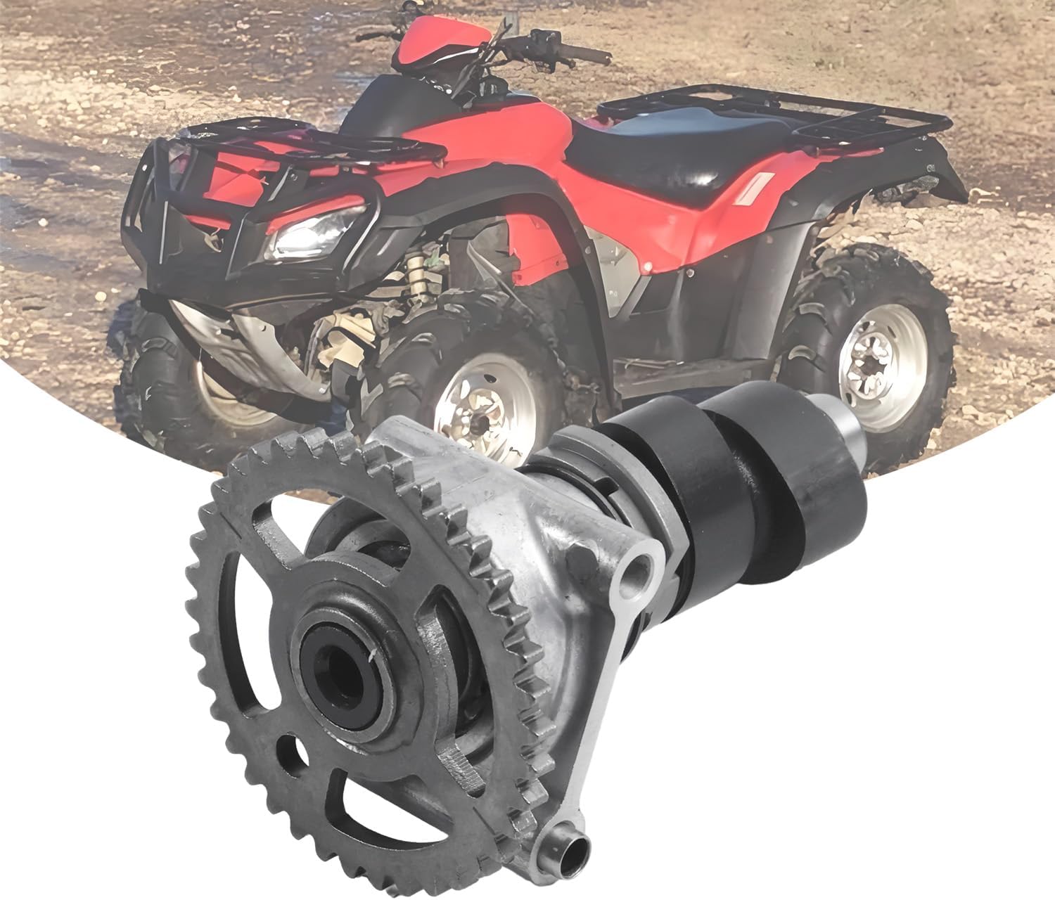 14100-HN8-P00 Camshaft Compatible with Honda Fourtrax Rincon TRX650FA 2003-2005, Replace 14100HN8P00