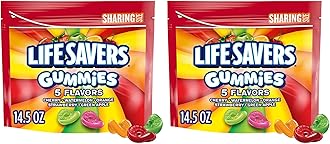 LIFE SAVERS Gummies Winter Sports 5 Flavors Gummy Candy, Sharing Size, 14.5 Oz Resealable Bag (Pack of 2)