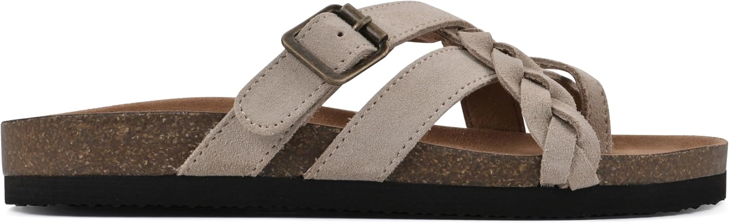 WHITE MOUNTAIN Women's Harrington Braided Signature Comfort-Molded Footbed Sandal - Image 4