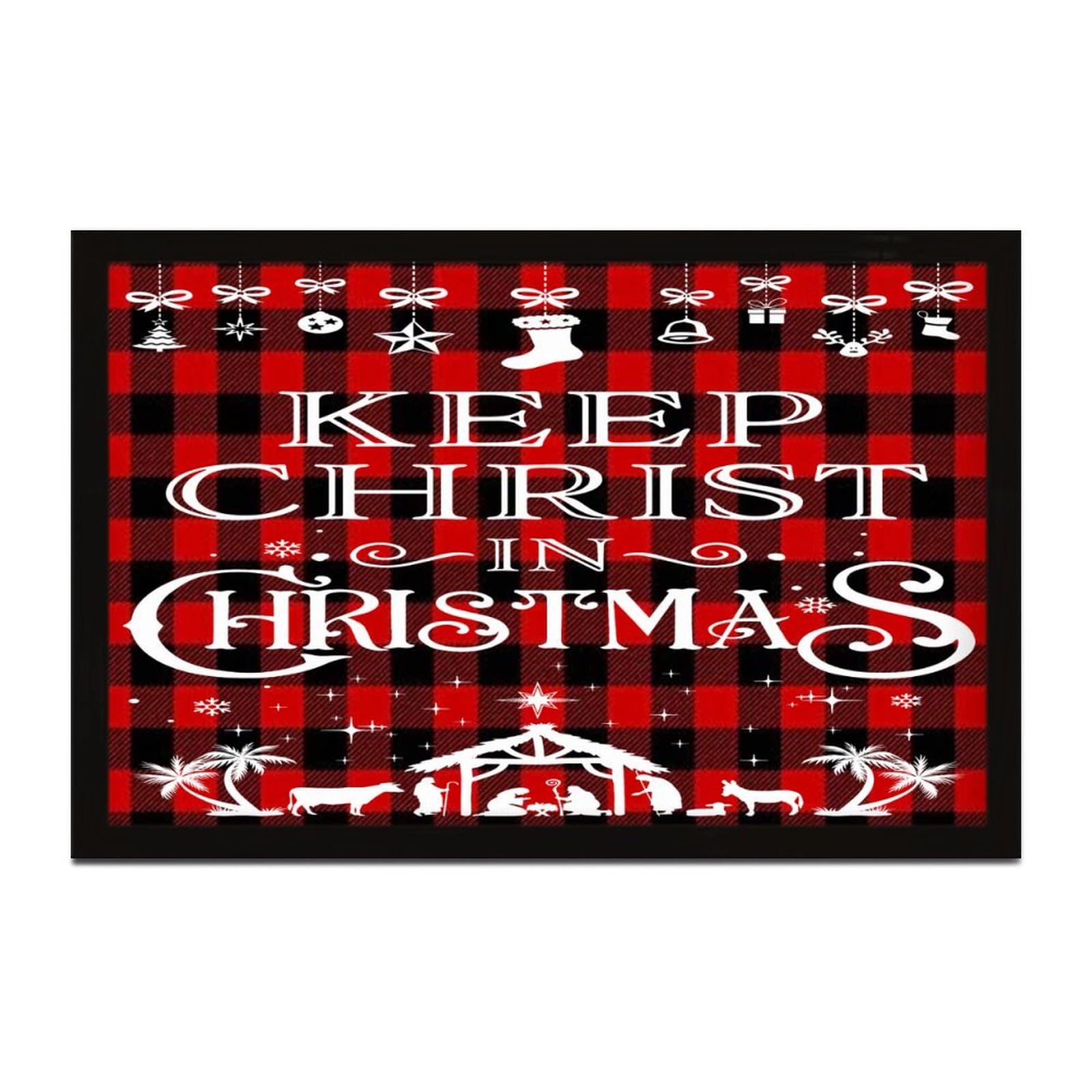 Panneau chrétien Keep Christ in Christmas pour célébrer la sainte famille