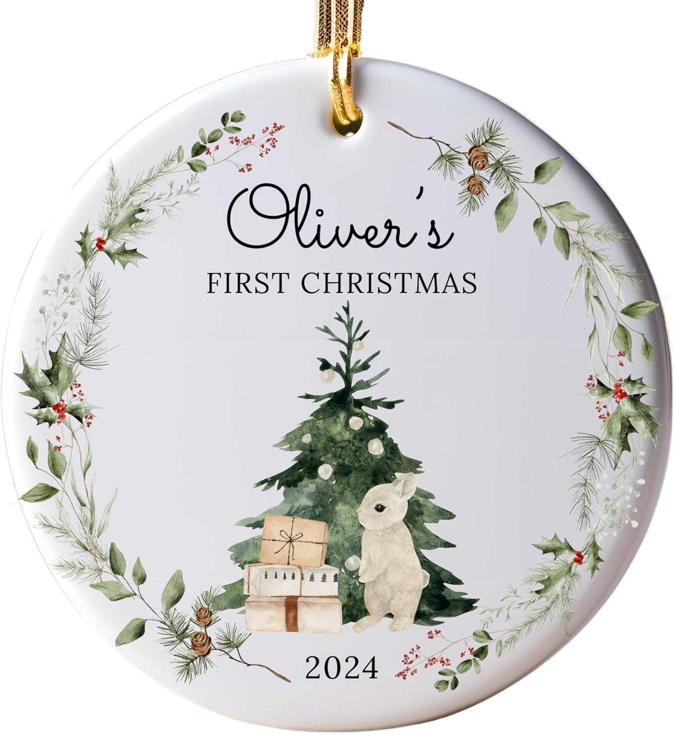 2024 Baby's First Christmas Ornament Personalized Baby's