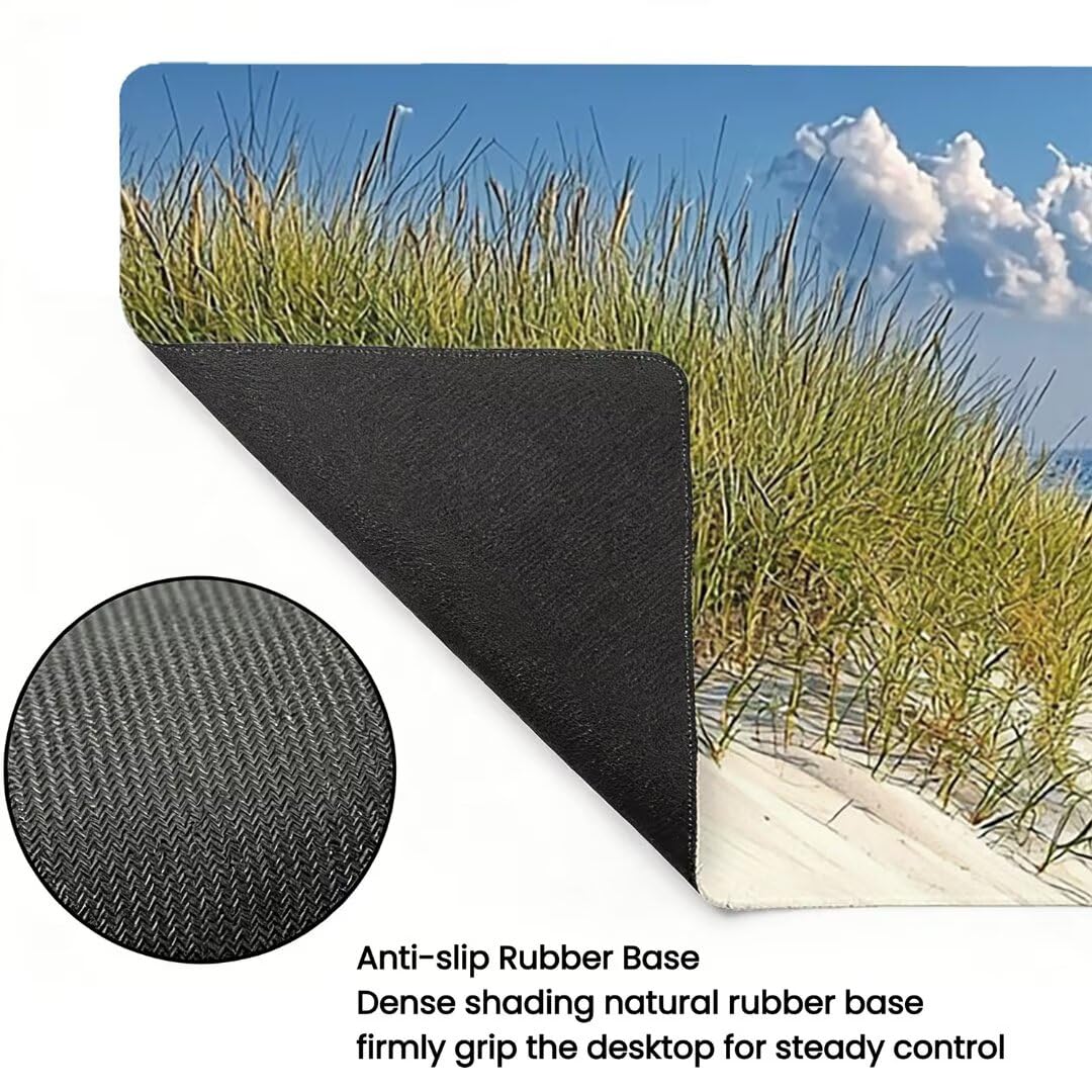 Podkładka pod mysz do gier XXL - 1600x800x3mm - duża antypoślizgowa podkładka pod klawiaturę biurową z przeszytymi krawędziami, krajobraz duża podkładka pod mysz do gier do biura i domu, poprawia