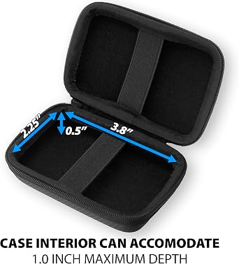 CASEMATIX Carry Case Compatible with Ledger STAX Crypto Wallet and Ledger Flex Wallet - Includes Case Only for Cryptocurrency Wallet Black