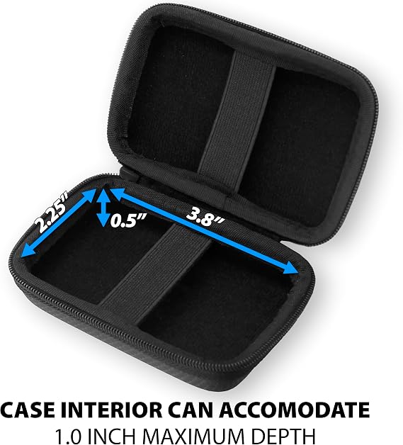 CASEMATIX Carry Case Compatible with Ledger STAX Crypto Wallet and Ledger Flex Wallet - Includes Case Only for Cryptocurrency Wallet Black