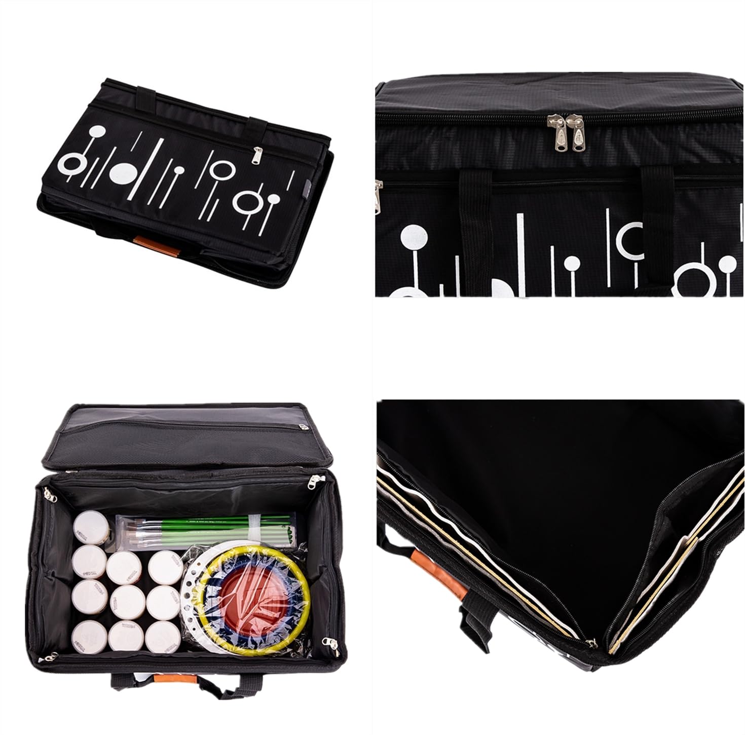 Caja de almacenamiento de herramientas de pintura,Bolsa de transporte Suministros de arte de gran capacidad,Bolsa de pintura artística,Bolsa de dibujo Portafolios Bolsa de dibujo Oxford