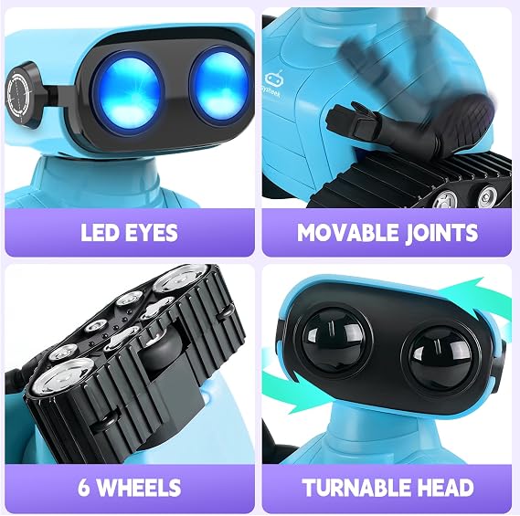 Robot Toys Rechargeable Emo Robot with Auto-Demonstration Smart Robot Toy