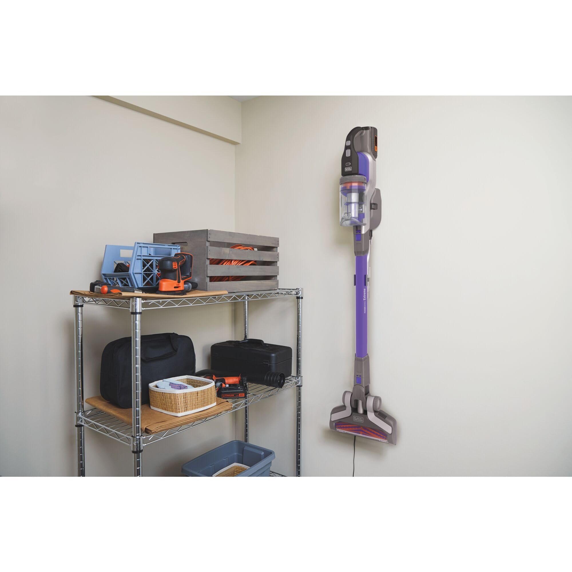 Black+Decker BHFEV362DP-QW Aspirador de Escoba 4en1 Power Series Extreme Especial para Mascotas con batería Externa 36V 2Ah.3 velocidades y 78min de autonomía.