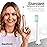 AquaSonic Genuine Standard Replacement Brush Heads | ADA Accepted | for Normal & Sensitive Teeth | Compatible with Many AquaSonic Toothbrush Handles (8 Pack White)