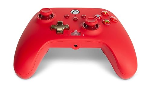 Vista 4 de PowerA Enhanced Wired Controller for Xbox - Red Gamepad Wired Video Game Controller Gaming Controller Xbox Series XS Xbox One - Xbox Series X