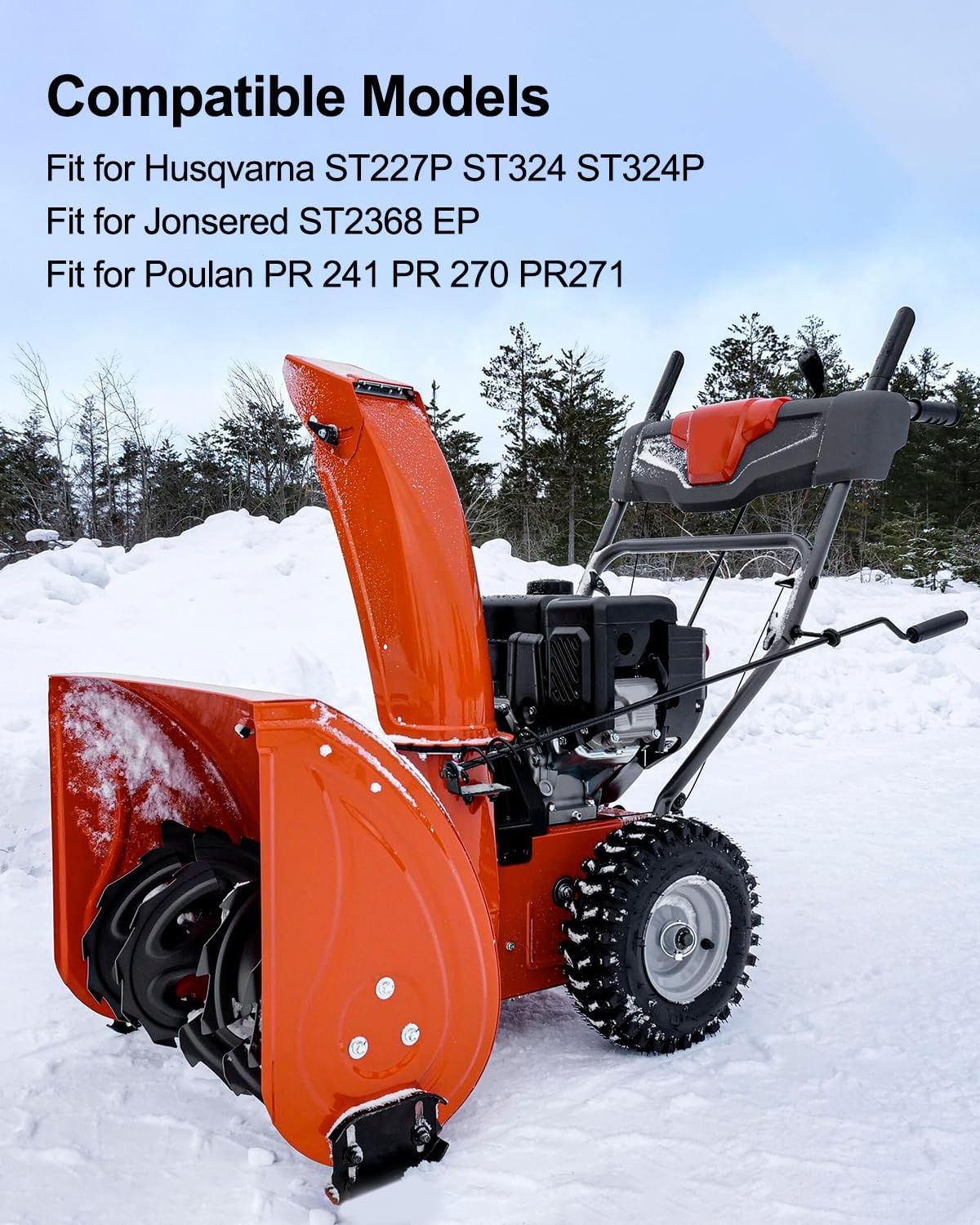 Carburetor Fit for Husqvarna ST227P ST324 ST324P 587154101 20001171 Ariens 921024 921030 Sno-Tek Poulan PR Snow Thrower, Snow Blower Carb Tune Up Kit