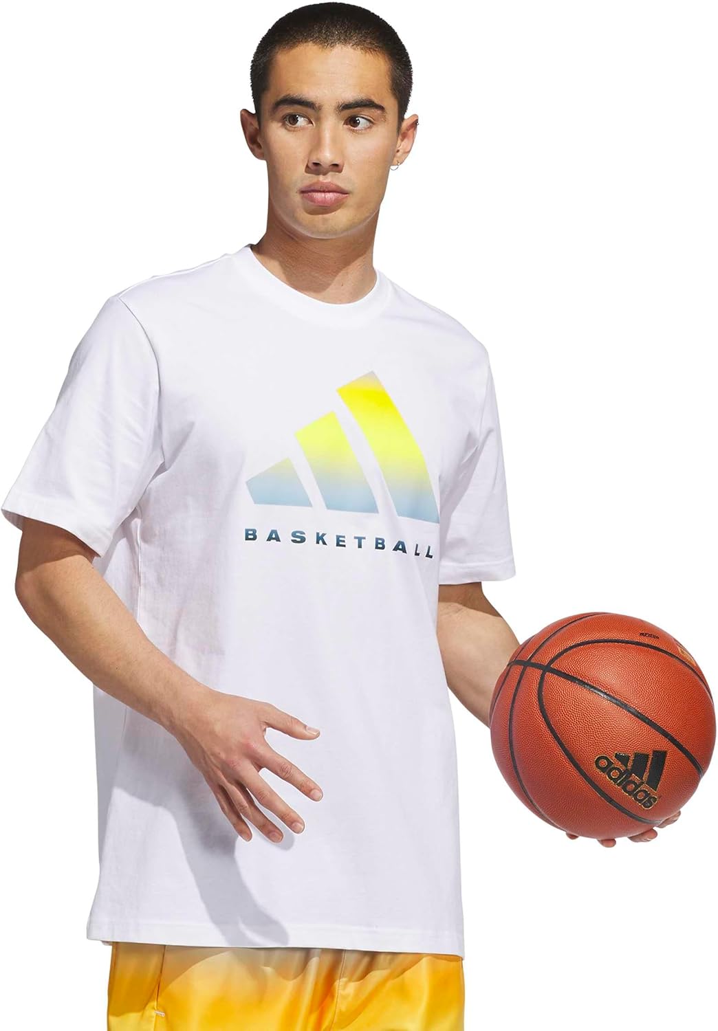 Adidas Mens Basketball Graphic T-Shirt - Image 2