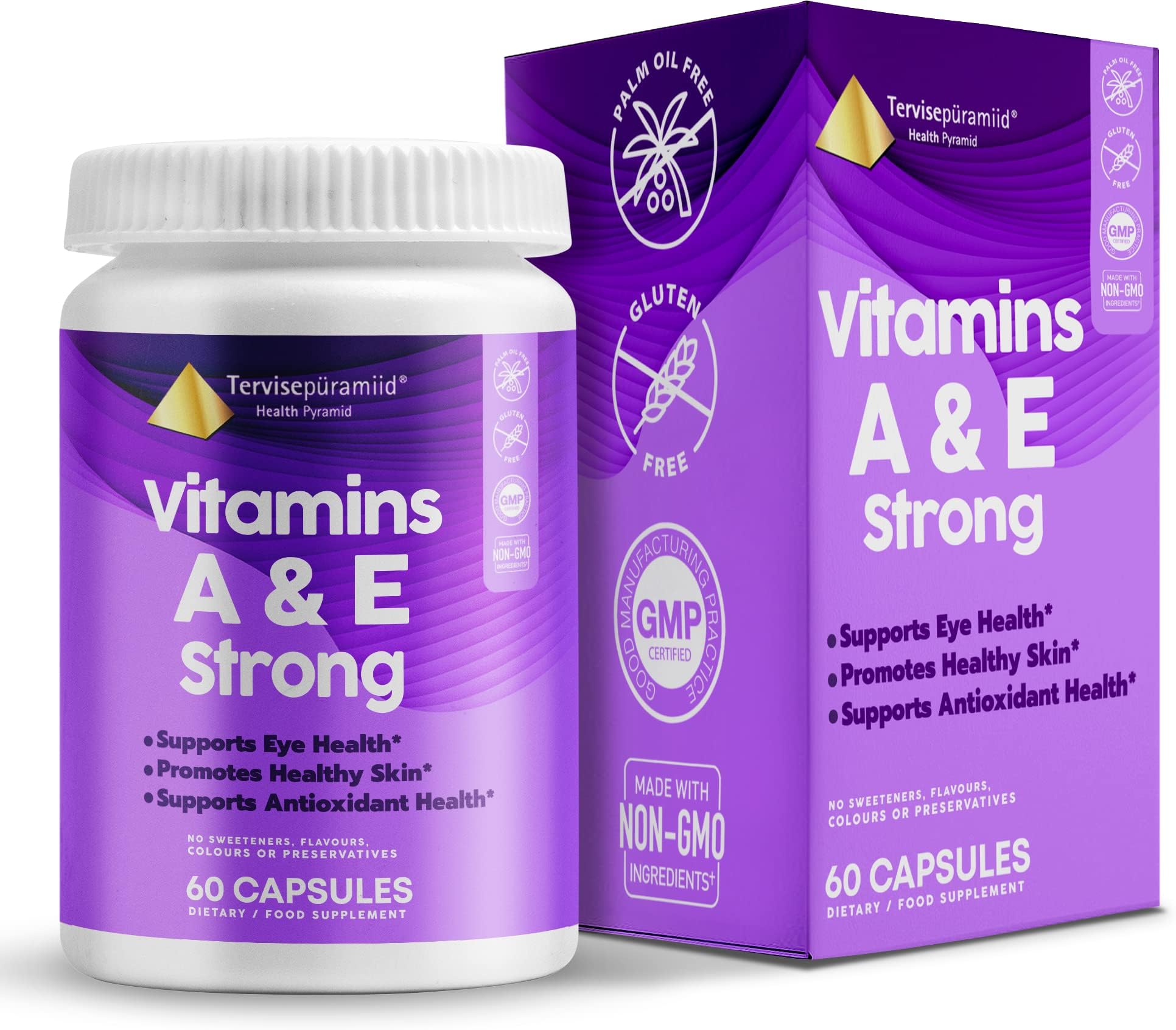 Health Pyramid Vitamins A & E Strong for Healthy Vision and