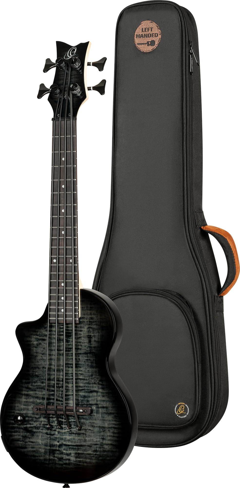 Ortega Neo Series NEO-BS-TGB-L Left-Handed Electric Bass Ukulele with Gig Bag