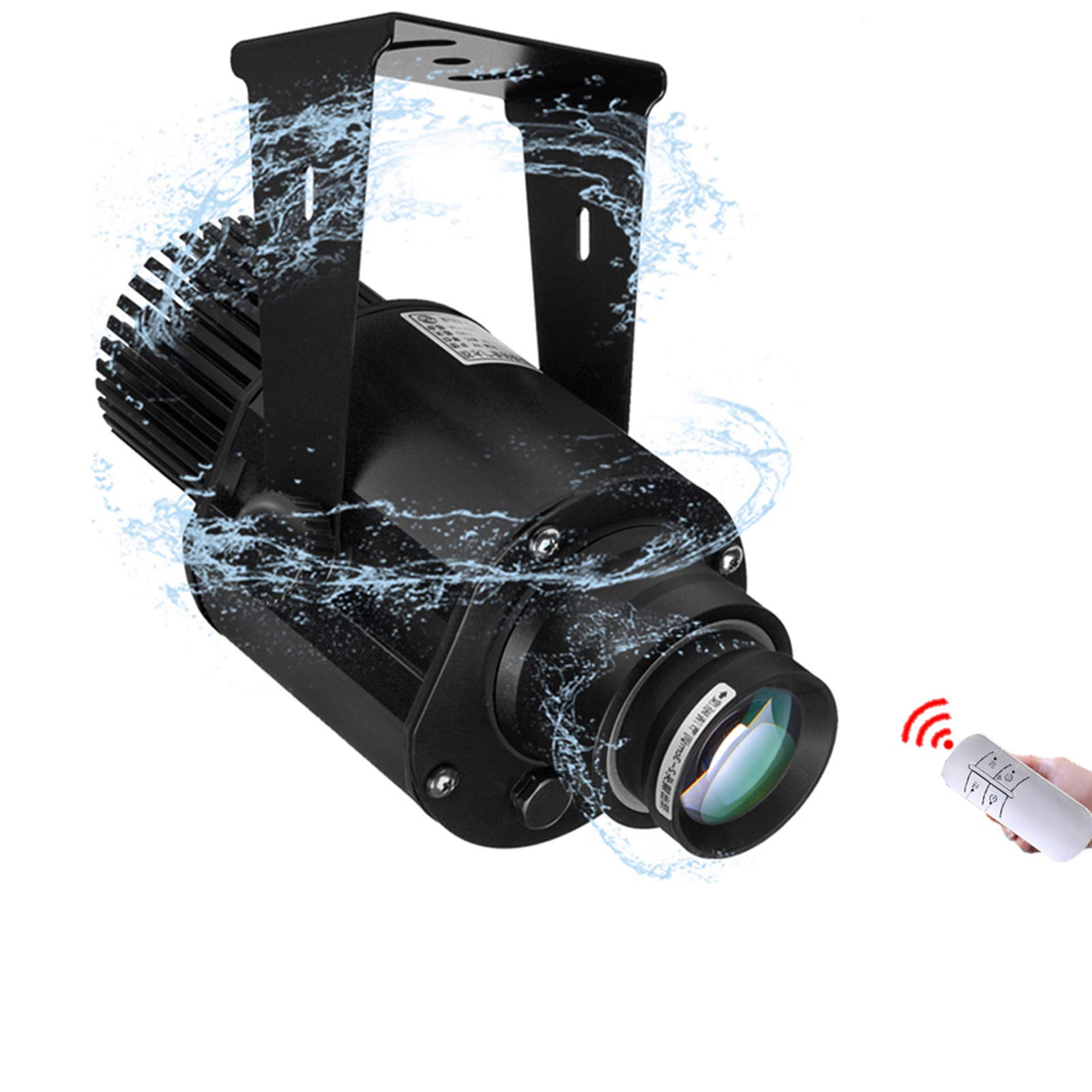 Proyector LED publicidad interior e imagen GOBO de 60W con mando a distancia color negro