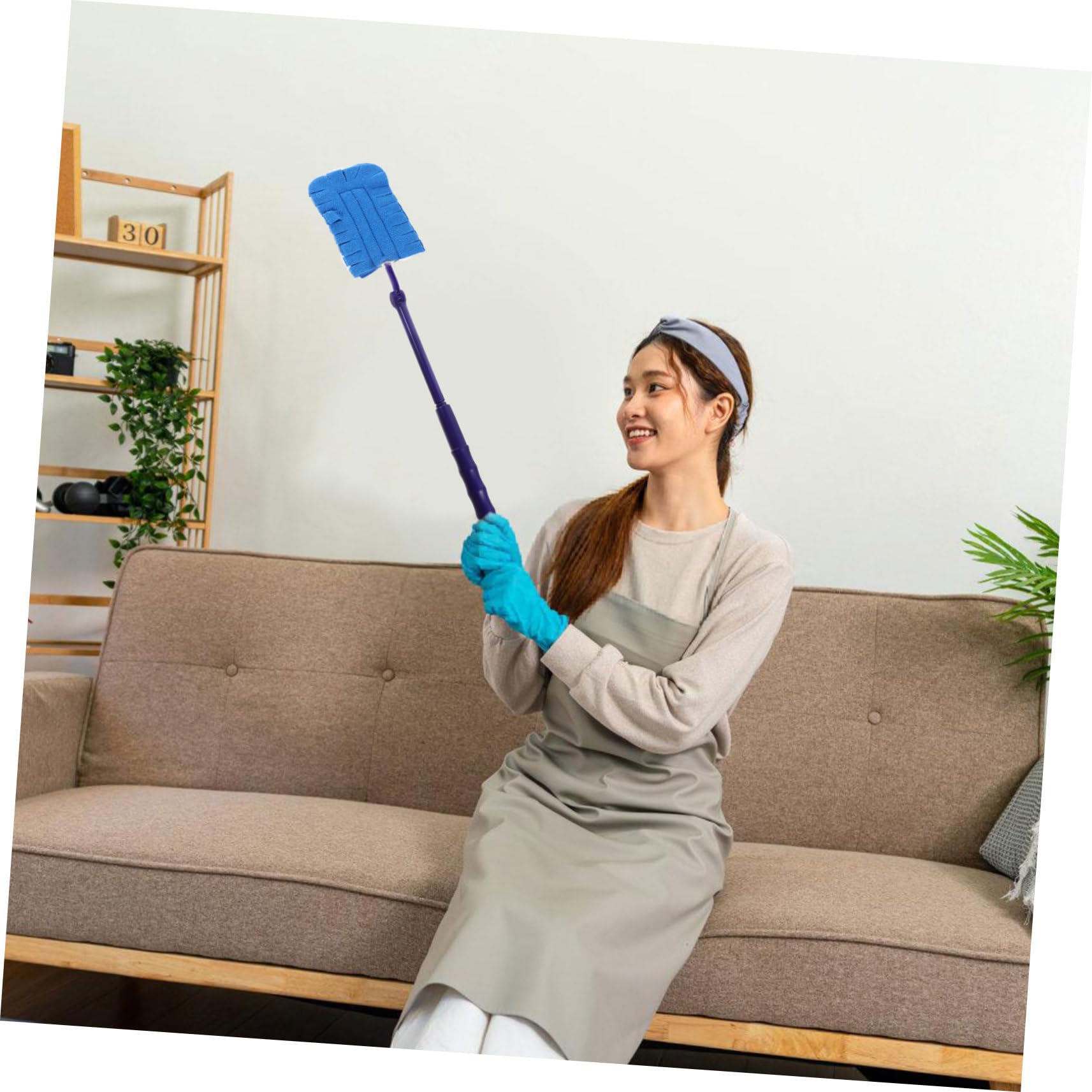 4 Ensembles dépoussiéreur costard nettoyage poussiere le suppléant nettoyeur de poussière tête de brosse plumeau remplacement de la brosse du plumeau brosse de toilette polaire Beavorty
