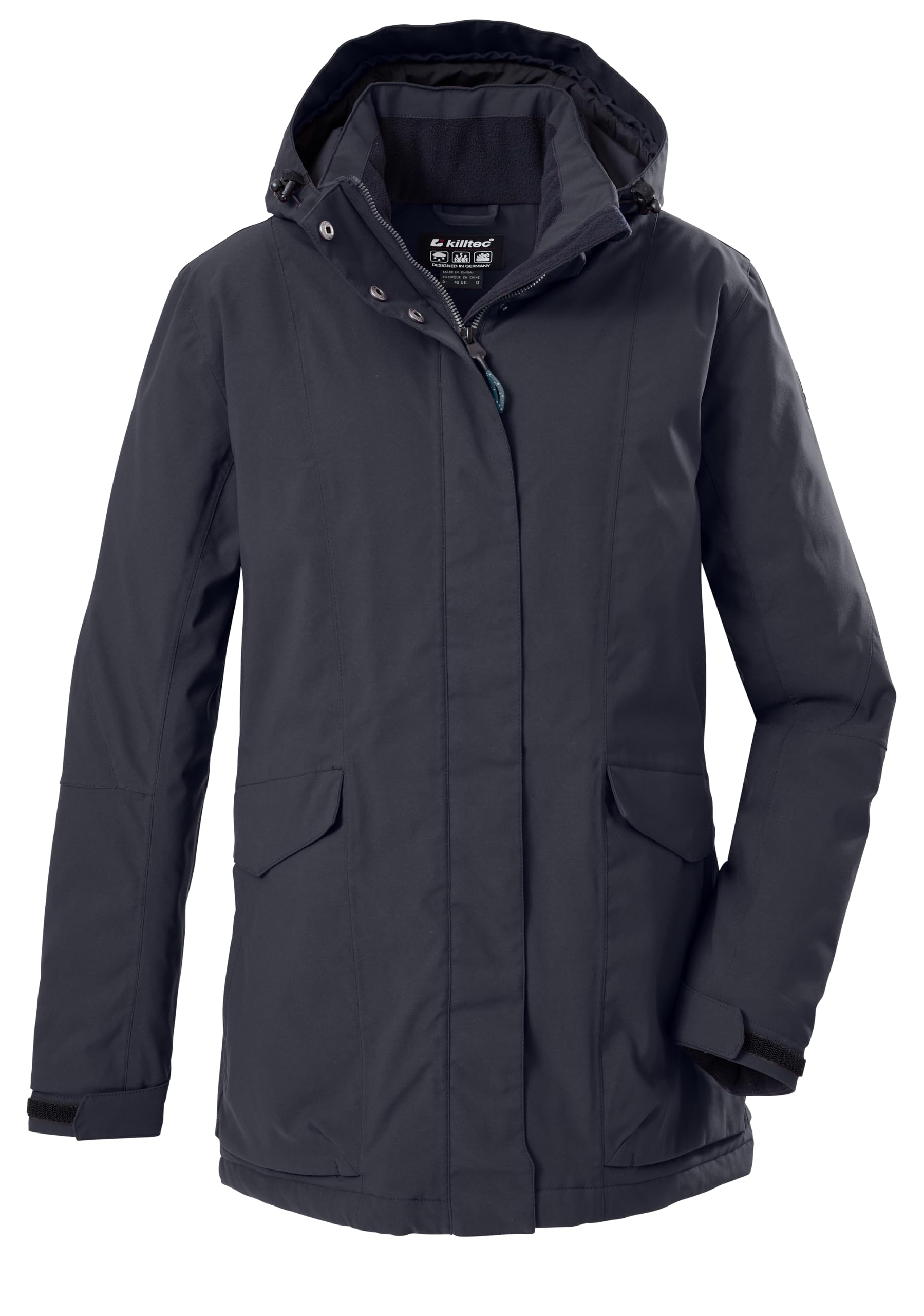 Killtec Damen Damen Jacke Funktionjacke/Outdoorjacke wasserdicht mit abzippbarer Kapuze