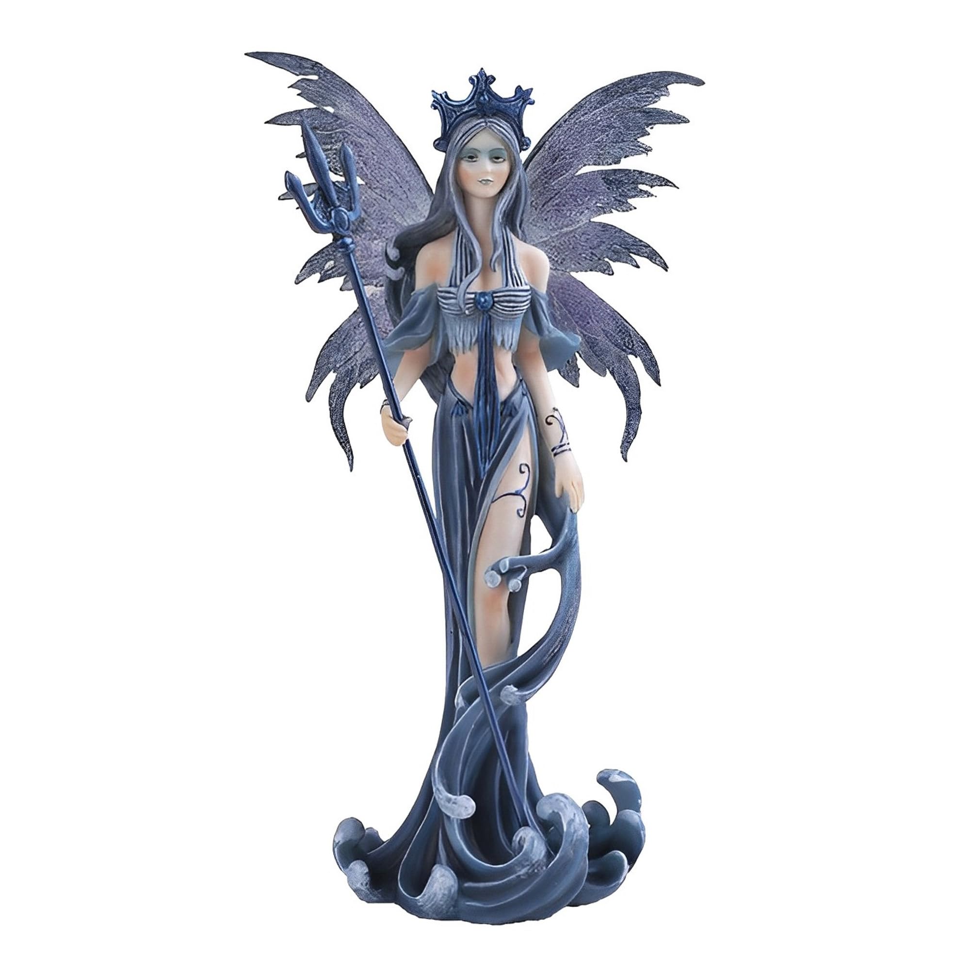 Cadeau idéal pour pendaison de crémaillère fée d'eau bleue 25cm