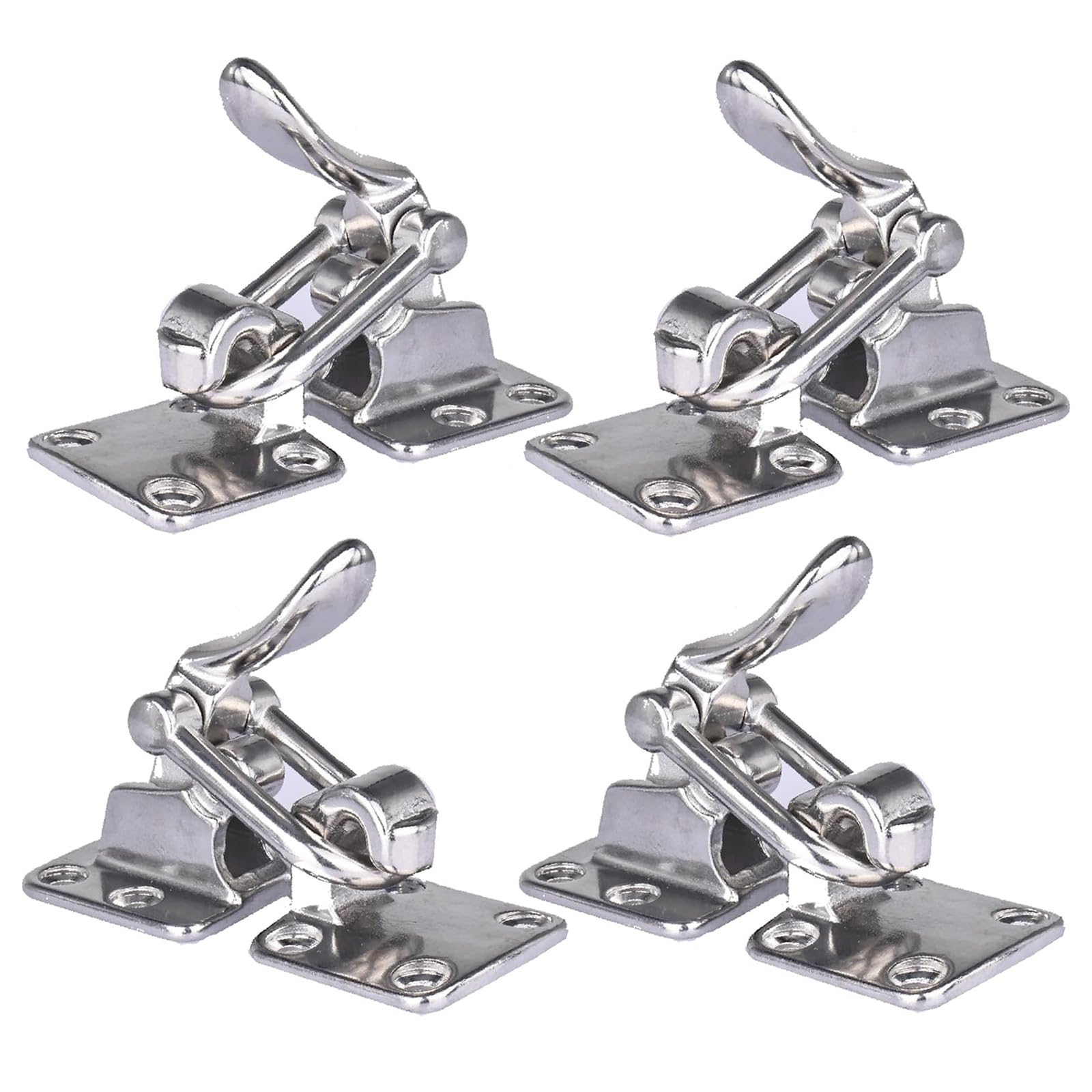 NovelBee 4pcs 90 Degree Clamp Latches,Boat Hatch Latches,Hold Down Clamp