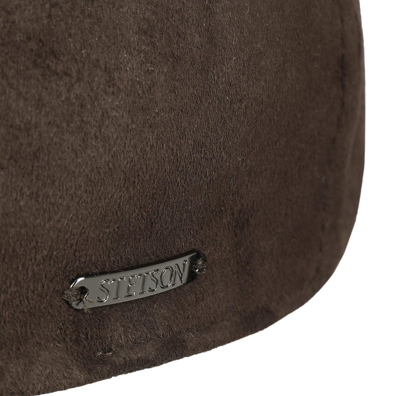 Stetson Texas Goat Suede Flatcap Schirmmütze Uni einfarbig Made in EU Herren Sommer Winter