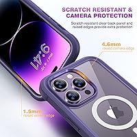 Vista 524 de Diaclara - Funda diseñada para iPhone 15 Plus de 6.7 pulgadas, transparente, cuerpo completo, con protector de pantalla, resistente de protección