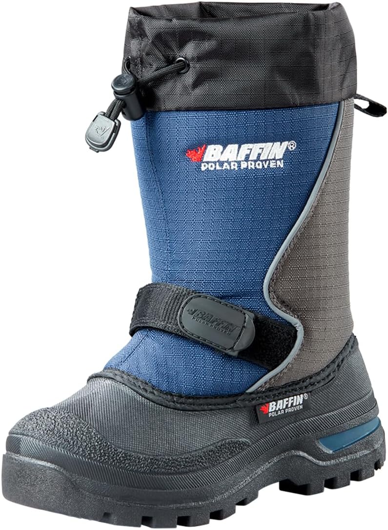 Baffin Kids' Junior MUSTANG Waterproof Insulated Tundra Rated Breathable Nylon/Rubber Tall Height Winter Outdoor Snow Boots